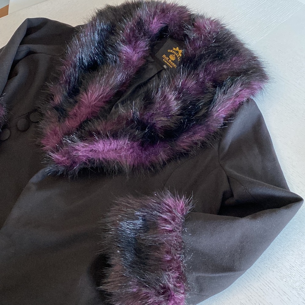 🛍️ MID-YEAR SALE 🛍️ 🐈‍⬛ Hell Bunny Rock Noir Coat - Picture 13 of 15
